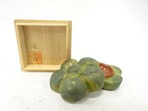 順子造　和紙貼　梅鉢　香合